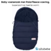 baby voetenzak fleece blauw