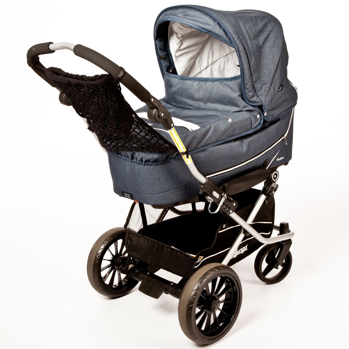 Boodschappennet kinderwagen - Handig buggynetje - Zwart