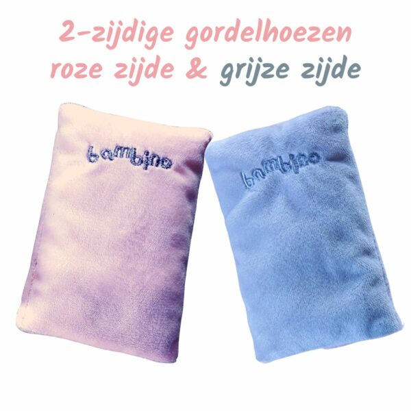 gordelhoezen roze grijs