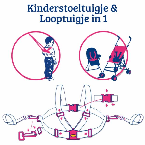 kinderstoeltuigje looptuigje kindertuigje