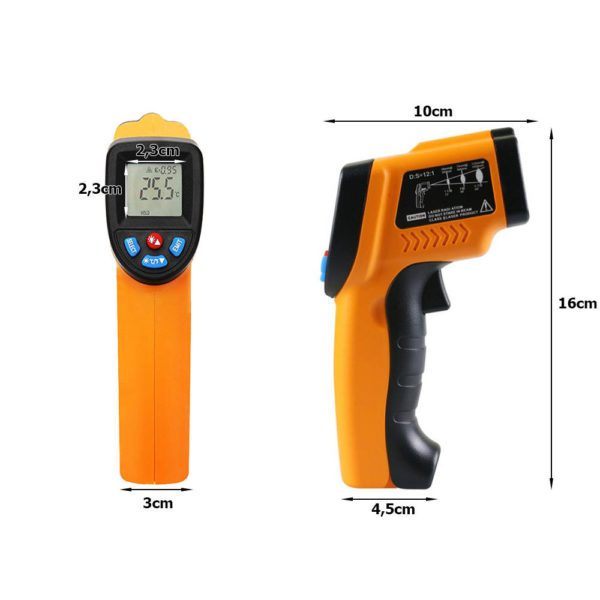 laserthermometer pizzasteen pizzaoven