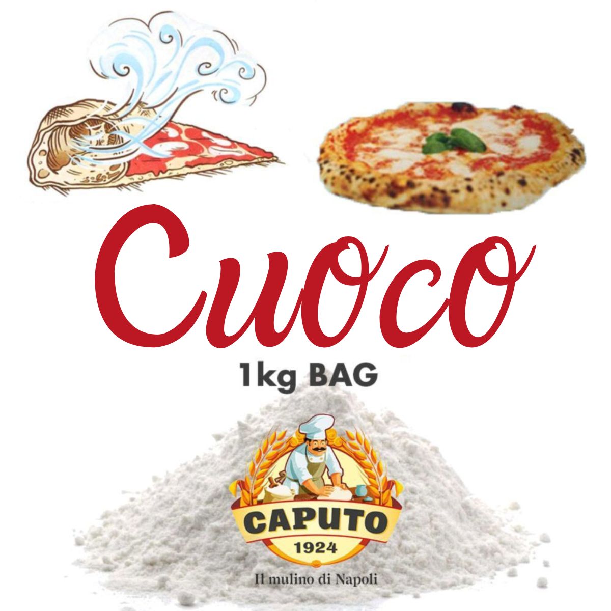 Pizzameel 00 Caputo Cuoco - Pizzabloem voor perfecte pizza's