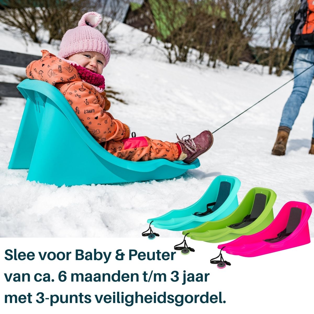 spanning halfrond mug Plastic Slee met rugleuning - Veilig voor Baby & Peuter