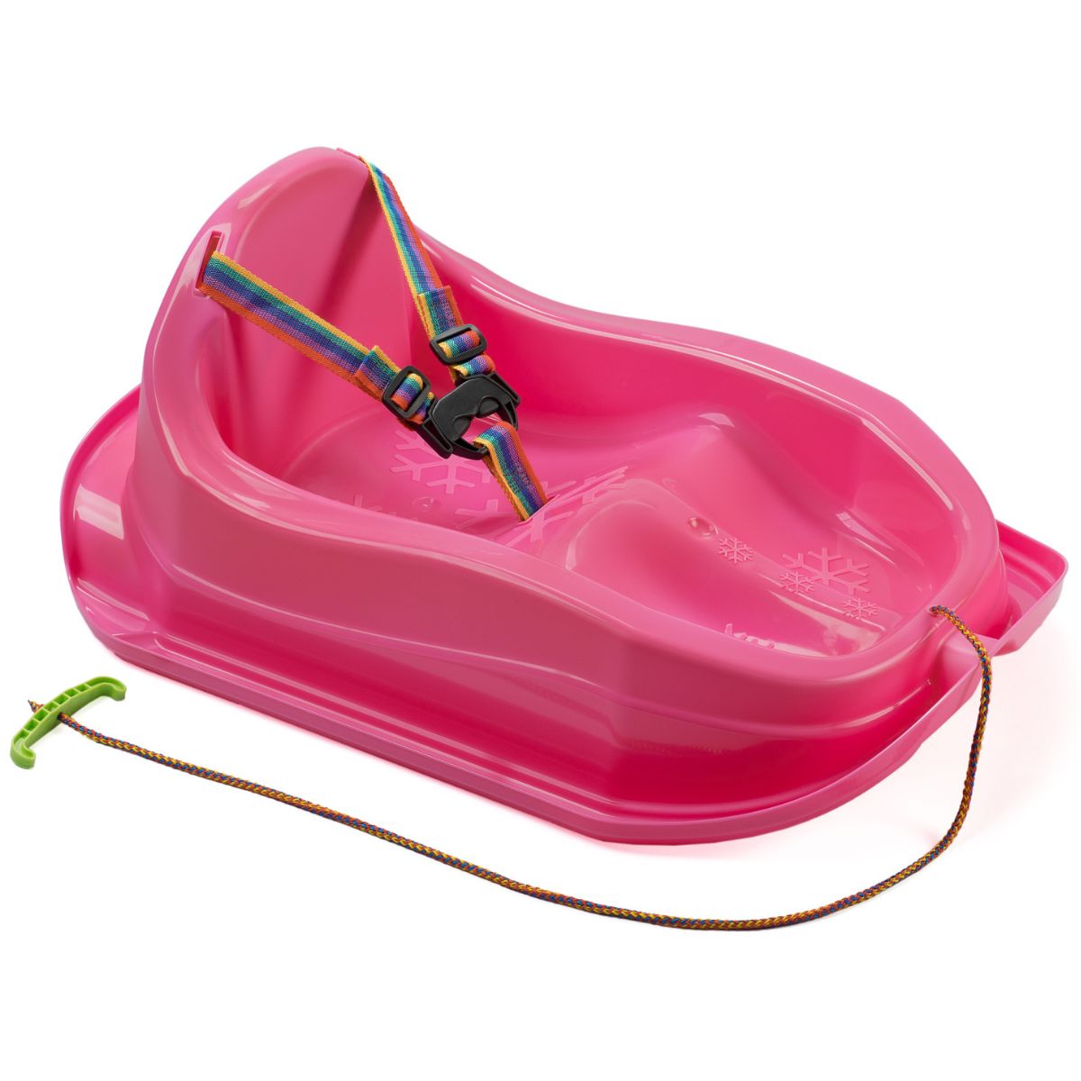 Ontbering Mangel Mam Slee met rugleuning - Plastic Slee peuter 12+ mnd - Roze