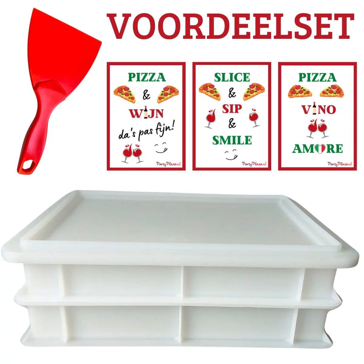Voordeelset deegkratten wit