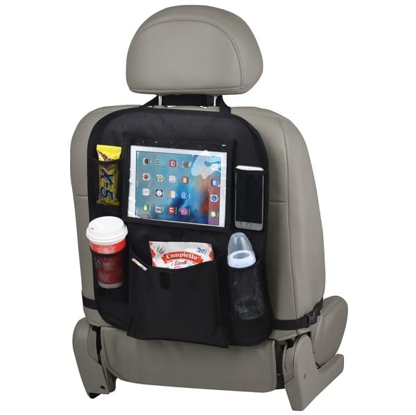 EWEIMA Autoorganizer voor kinderen en inklapbare tafel, 13 opbergvakken  voor autostoel, organizer voor de achterbank, organizer met 13 inch pad,  touchscreen, tablethouder, waterdichte : : Babyproducten