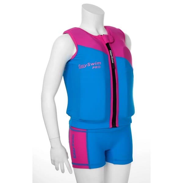 Prik Geheim professioneel EasySwim Pro drijfpakje - Roze/Blauw - Maat L 24-28 kg