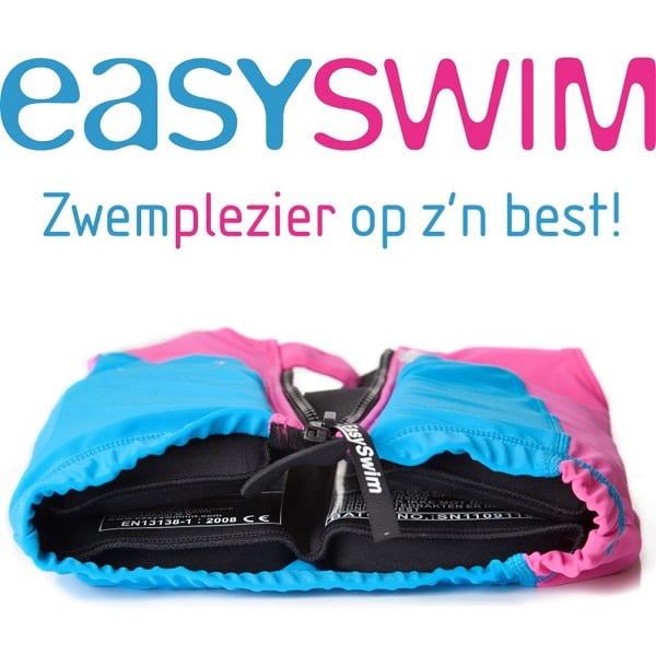 Prik Geheim professioneel EasySwim Pro drijfpakje - Roze/Blauw - Maat L 24-28 kg