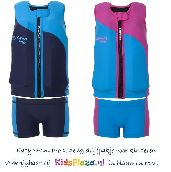 Prik Geheim professioneel EasySwim Pro drijfpakje - Roze/Blauw - Maat L 24-28 kg