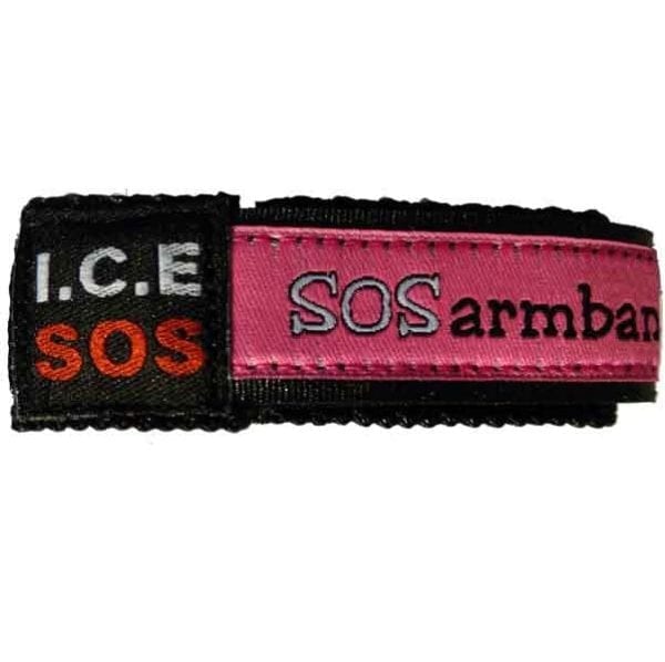shop5652100.pictures.ID polsbandje SOS armbandje naambandje ICE voor kinderen roze 1
