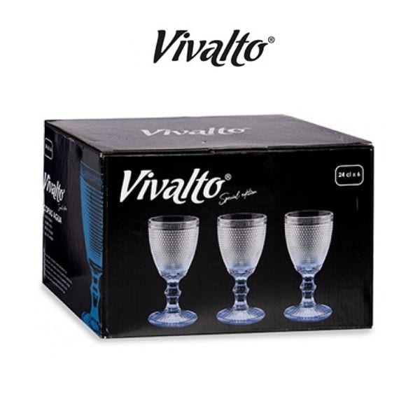 shop5652100.pictures.Wijnglazen Vintage Wijnglas Retro Vivalto blauw 4