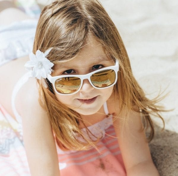 shop5652100.pictures.Zonnebril kind Polarized gepolariseerde kinderzonnebril met polariserende glazen Shadez VIP Wit met gouden spiegelglazen 3