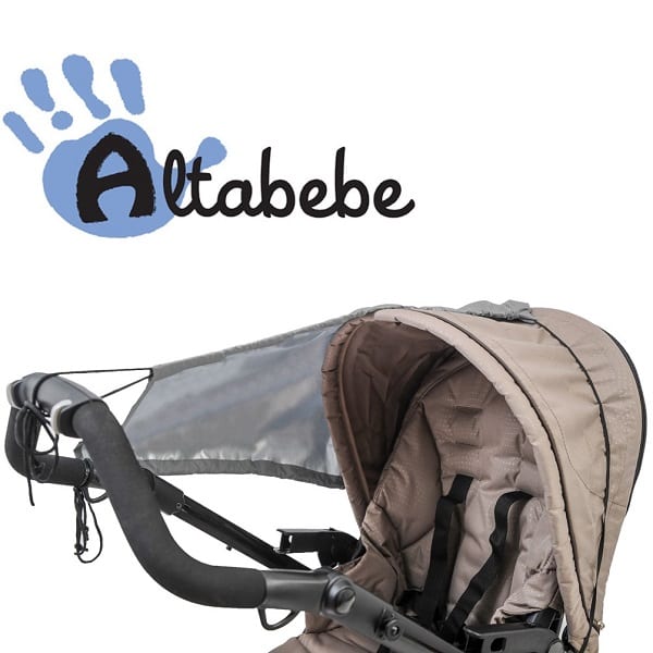 Rose kleur Treble vers Zonnedoek Kinderwagen lichtblauw - 100% zonbescherming