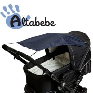 zonnedoek kinderwagen donkerblauw