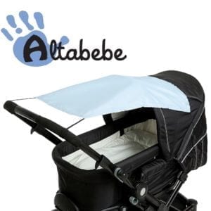 zonnedoek kinderwagen lichtblauw