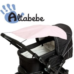 zonnedoek kinderwagen roze