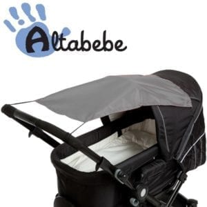 zonnedoek kinderwagen grijs