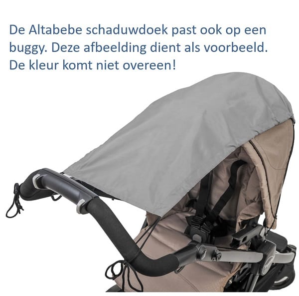 Zonnedoek kinderwagen - buggy - Zonnescherm Zwart