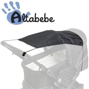 zonnedoek kinderwagen zwart