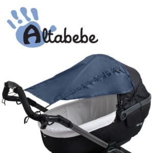 zonnescherm kinderwagen donkerblauw