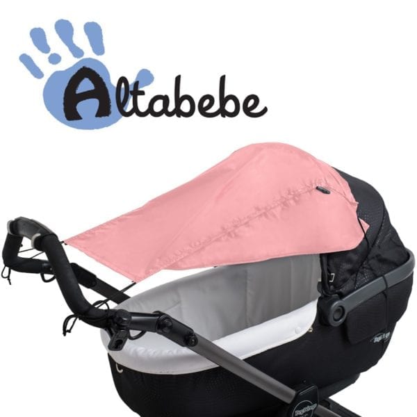 zonnescherm kinderwagen roze