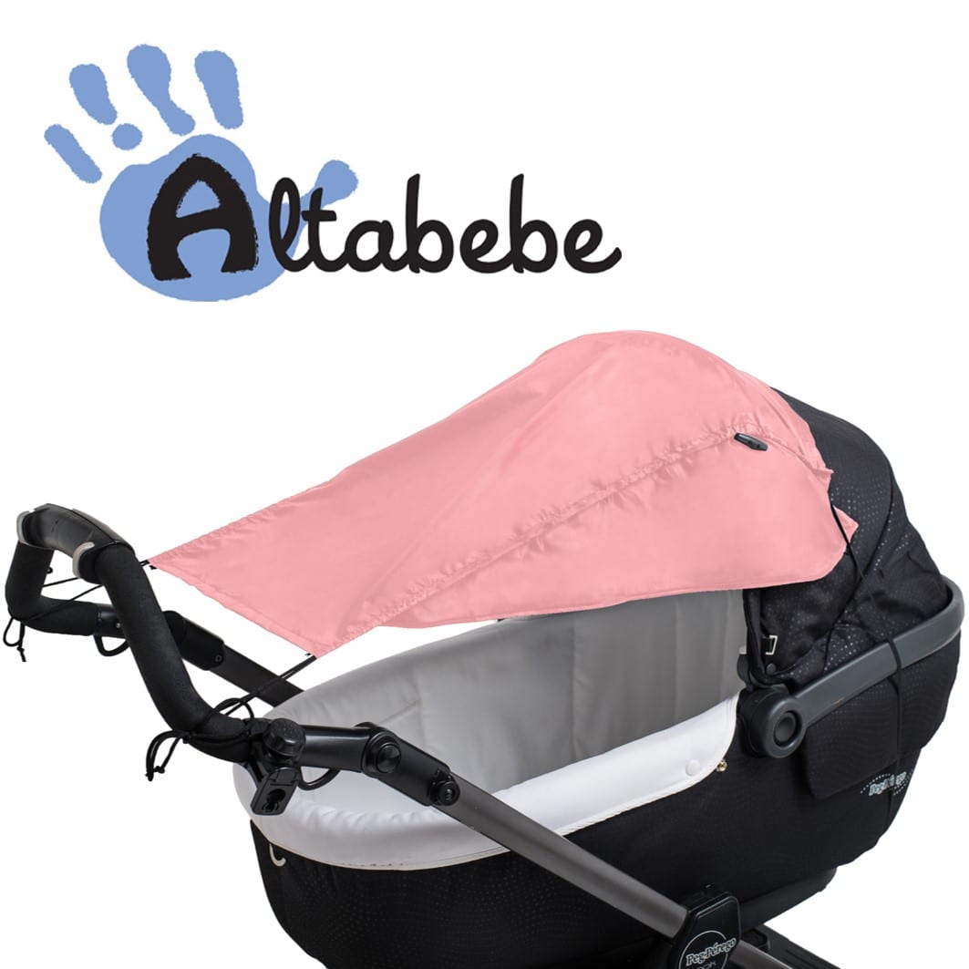 Allemaal grillen brug Zonnescherm Kinderwagen Roze - UV50+ Zonnedoek Buggy