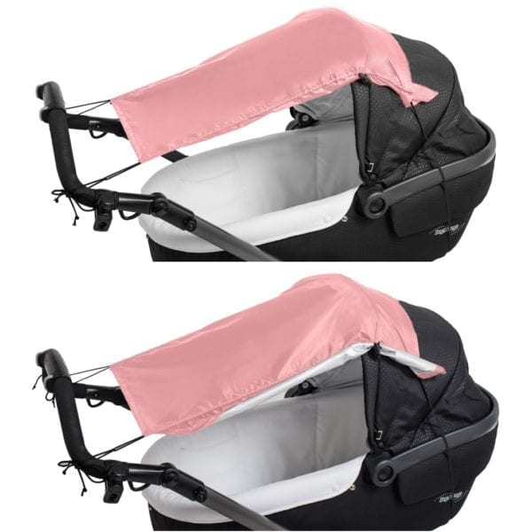 zonnescherm kinderwagen roze